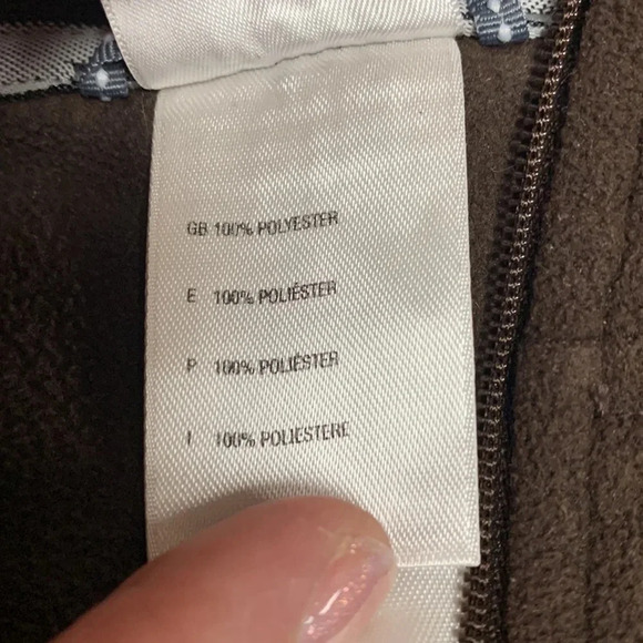 The North Face dark brown size medium pullover jacket 1/4 zip - Picture 8 of 8